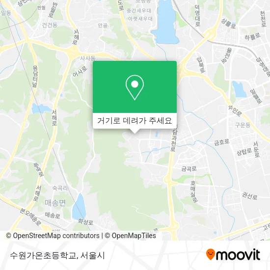 수원가온초등학교 지도