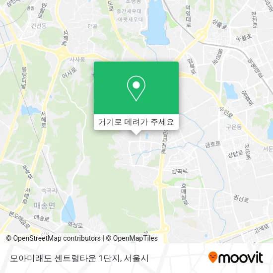 모아미래도 센트럴타운 1단지 지도