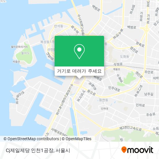 Cj제일제당 인천1공장 지도