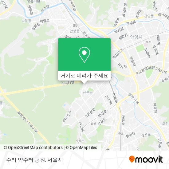 수리 약수터 공원 지도