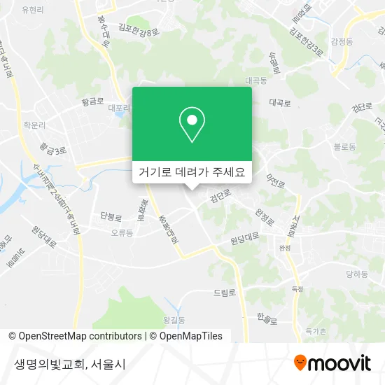 생명의빛교회 지도