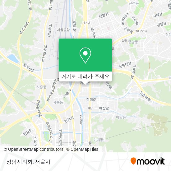 성남시의회 지도