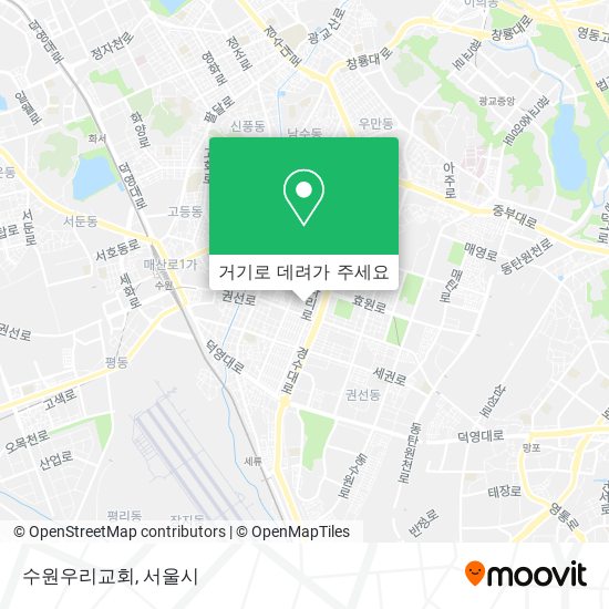 수원우리교회 지도