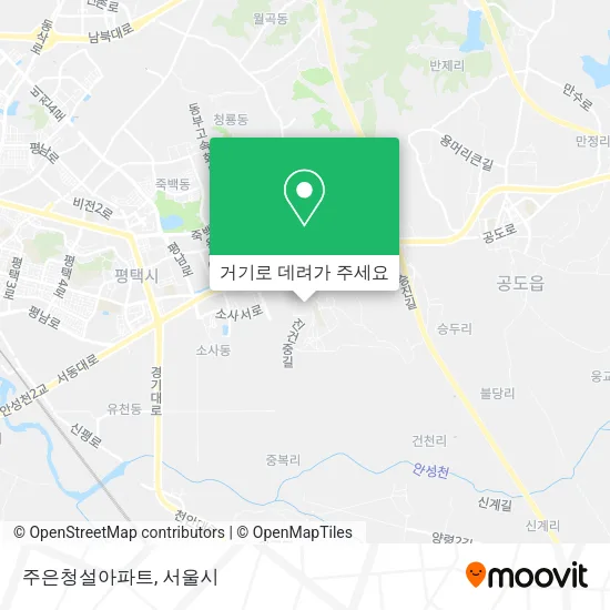 주은청설아파트 지도
