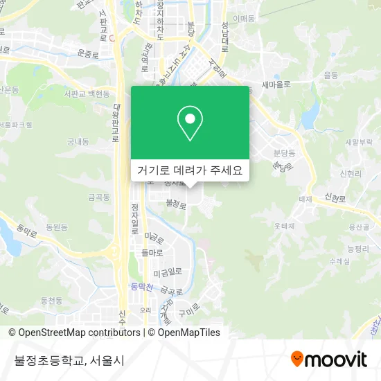 불정초등학교 지도