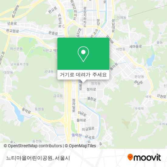 느티마을어린이공원 지도