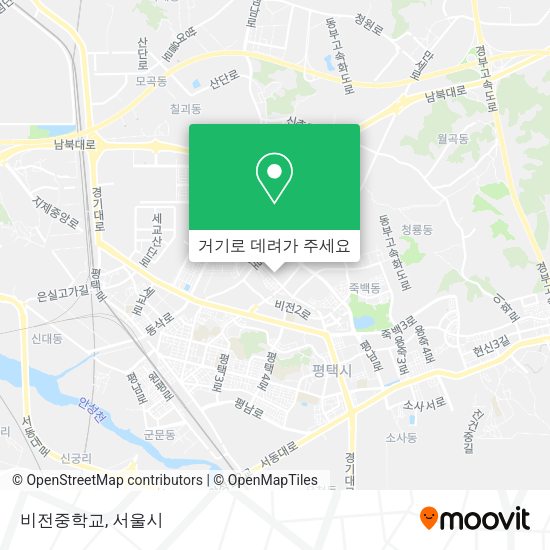 비전중학교 지도