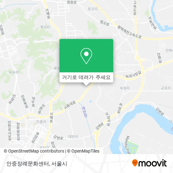 안중장례문화센터 지도
