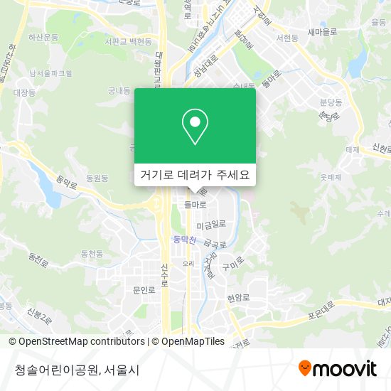 청솔어린이공원 지도