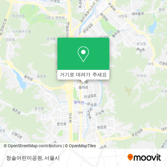 청솔어린이공원 지도