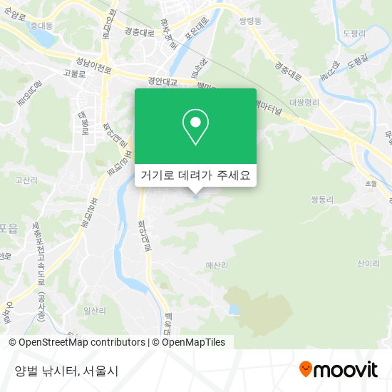 양벌 낚시터 지도