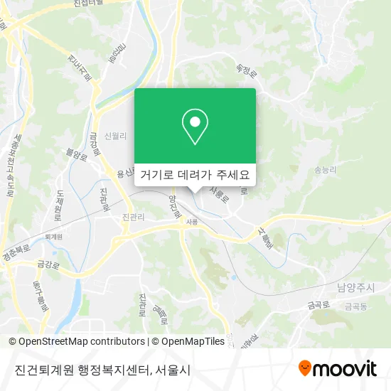 진건퇴계원 행정복지센터 지도
