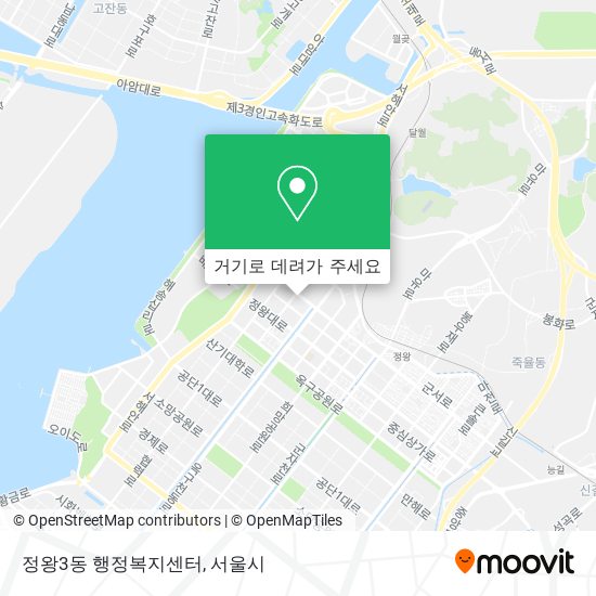 정왕3동 행정복지센터 지도
