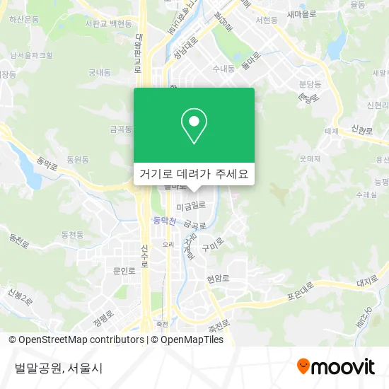 벌말공원 지도