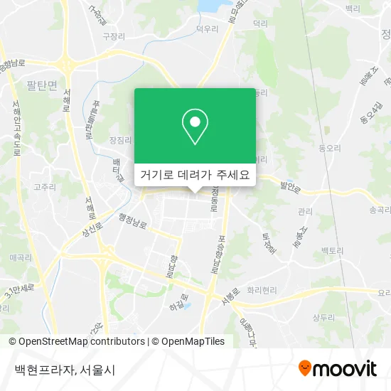 백현프라자 지도