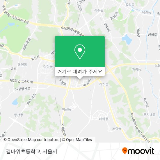 검바위초등학교 지도