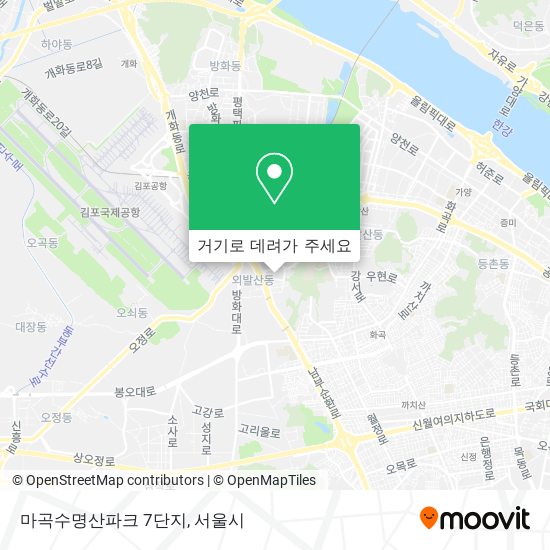 마곡수명산파크 7단지 지도