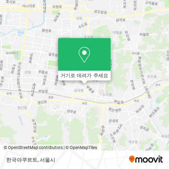 한국야쿠르트 지도