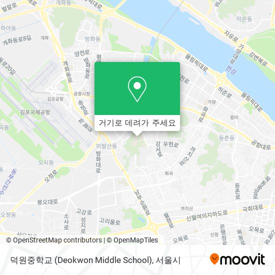 덕원중학교 (Deokwon Middle School) 지도