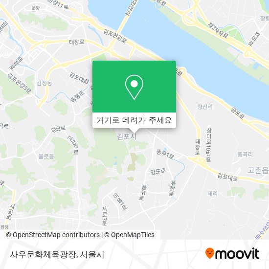 사우문화체육광장 지도