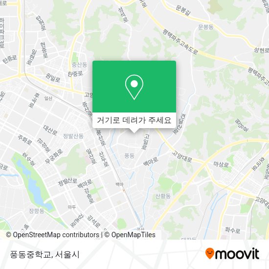 풍동중학교 지도