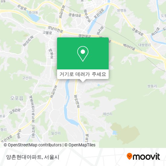 양촌현대아파트 지도