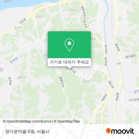 정다운마을 G동 지도