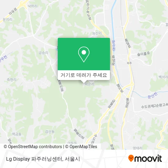 Lg Display 파주러닝센터 지도