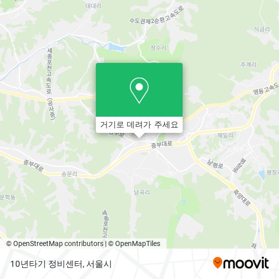 10년타기 정비센터 지도