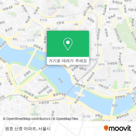 원효 산호 아파트 지도