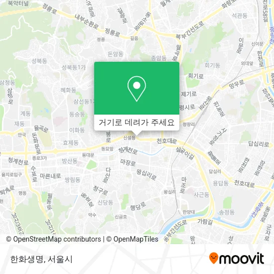 한화생명 지도