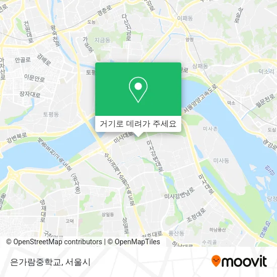 은가람중학교 지도