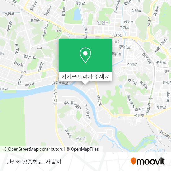 안산해양중학교 지도