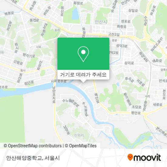 안산해양중학교 지도