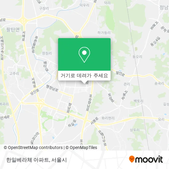 한일베라체 아파트 지도