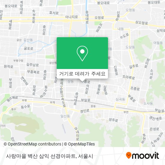 사랑마을 벽산 삼익 선경아파트 지도