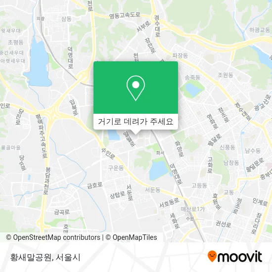 황새말공원 지도