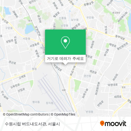 수원시립 버드내도서관 지도