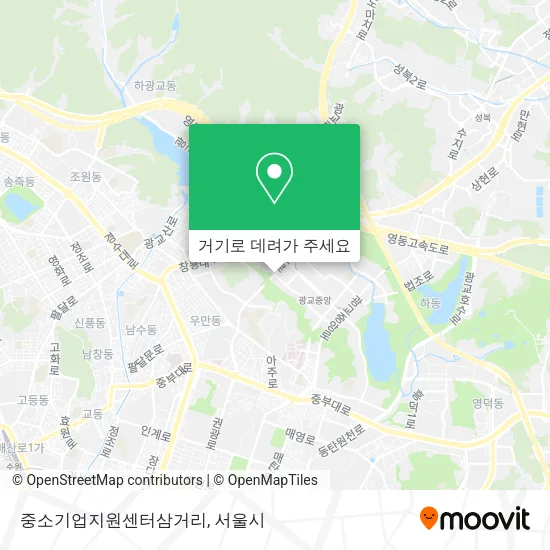 중소기업지원센터삼거리 지도