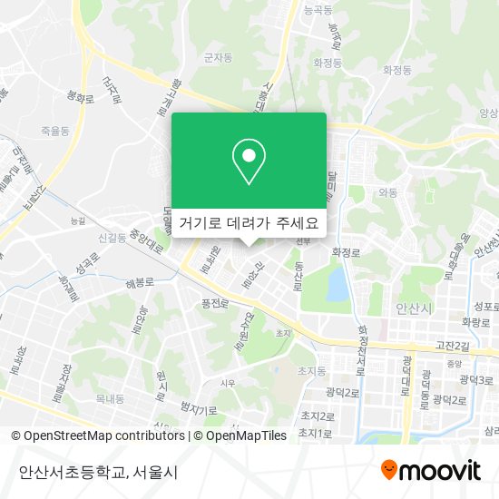 안산서초등학교 지도