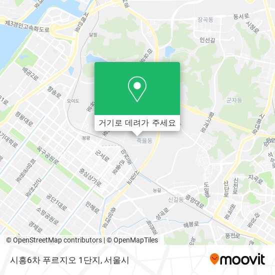 시흥6차 푸르지오 1단지 지도