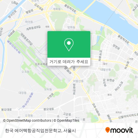 한국 에어텍항공직업전문학교 지도