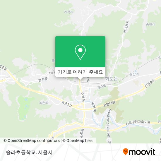 송라초등학교 지도