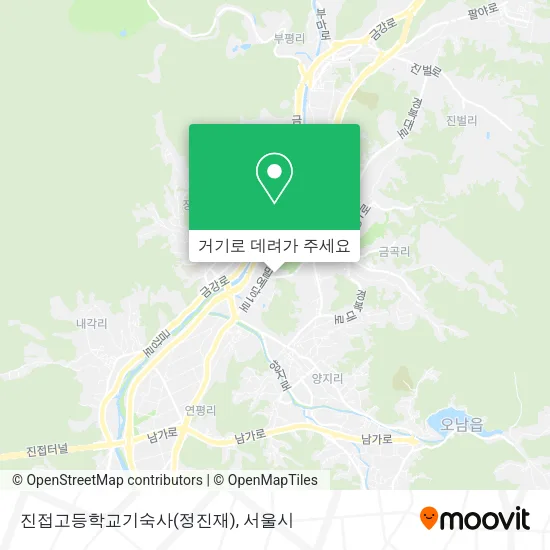 진접고등학교기숙사(정진재) 지도