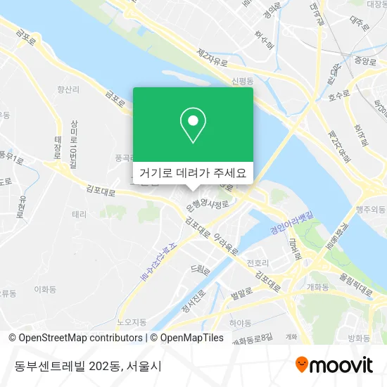 동부센트레빌 202동 지도