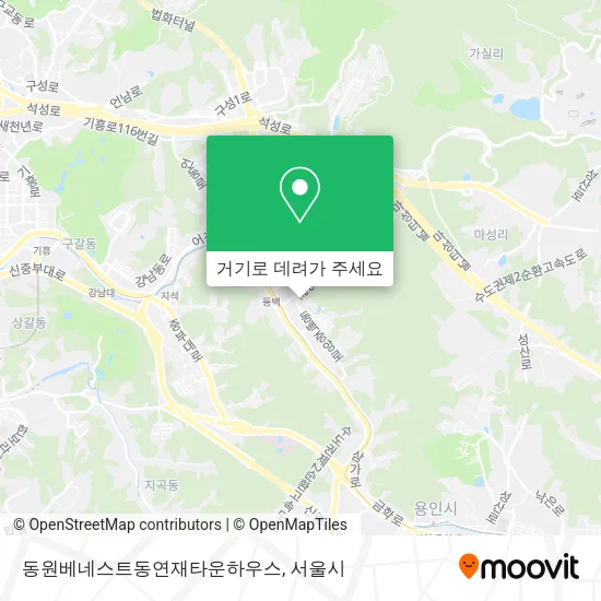 동원베네스트동연재타운하우스 지도