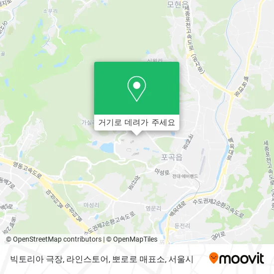 빅토리아 극장, 라인스토어, 뽀로로 매표소 지도