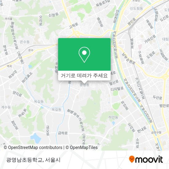 광명남초등학교 지도