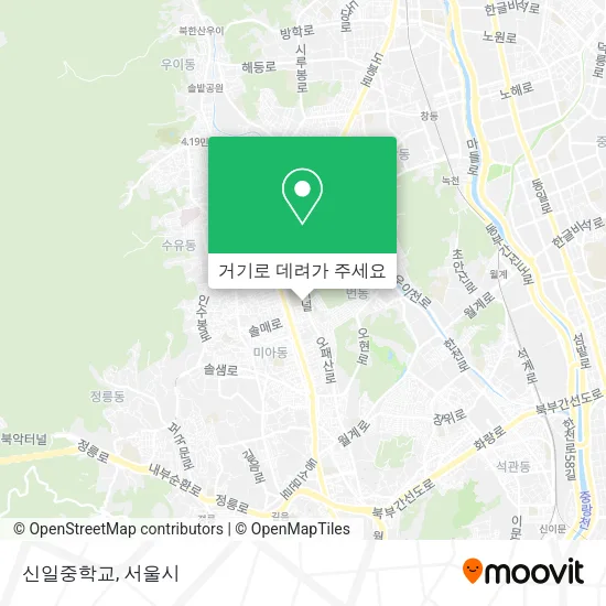 신일중학교 지도