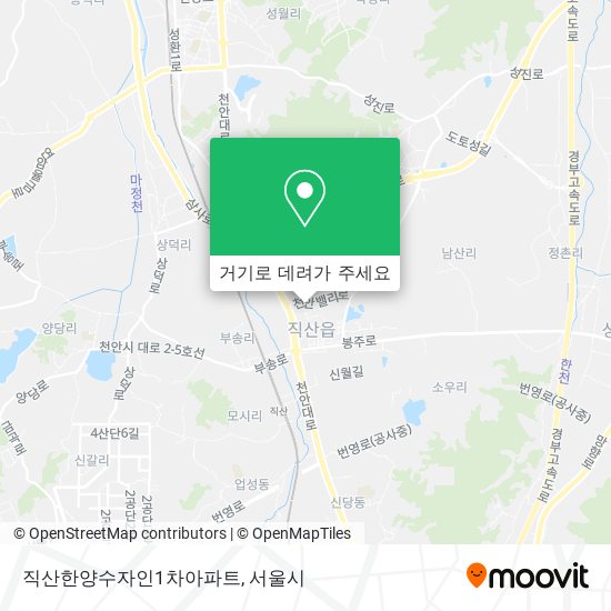 직산한양수자인1차아파트 지도